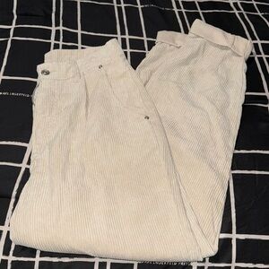 H&M Beige Corduroy Pants